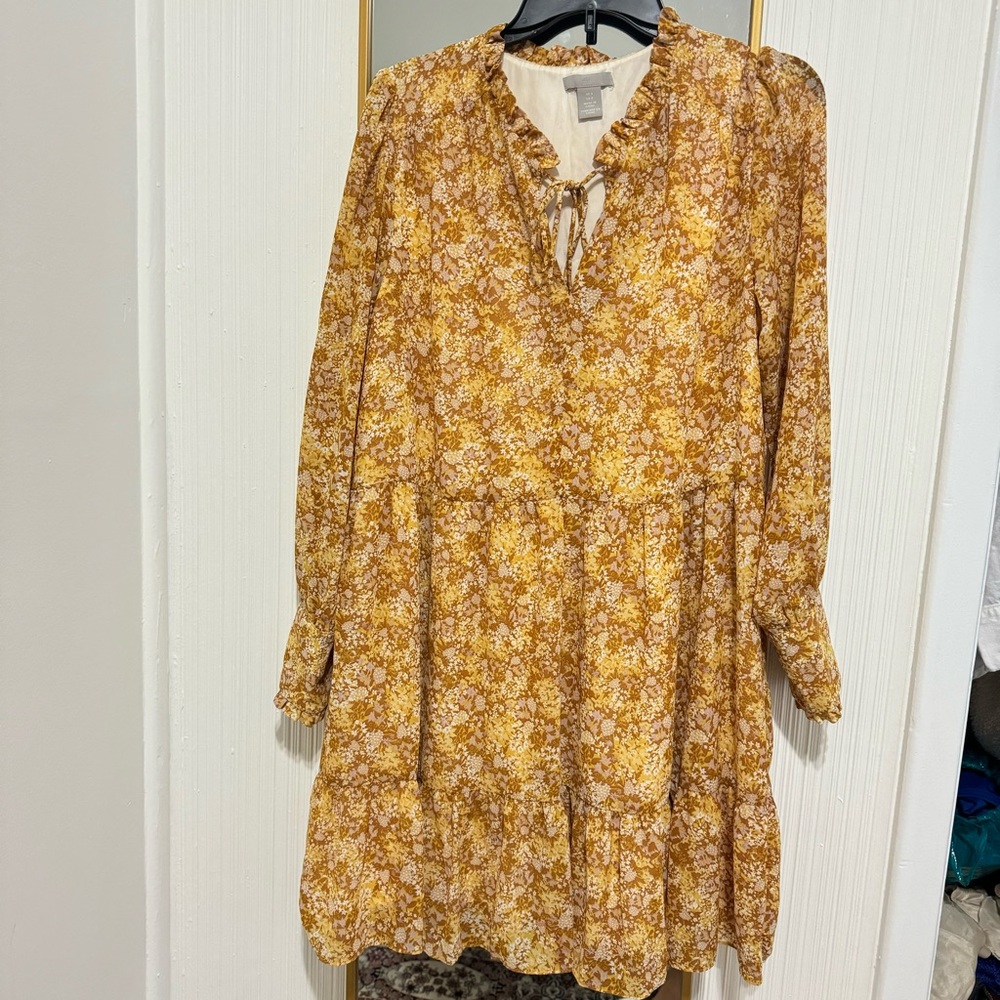 Floral Yellow Dress